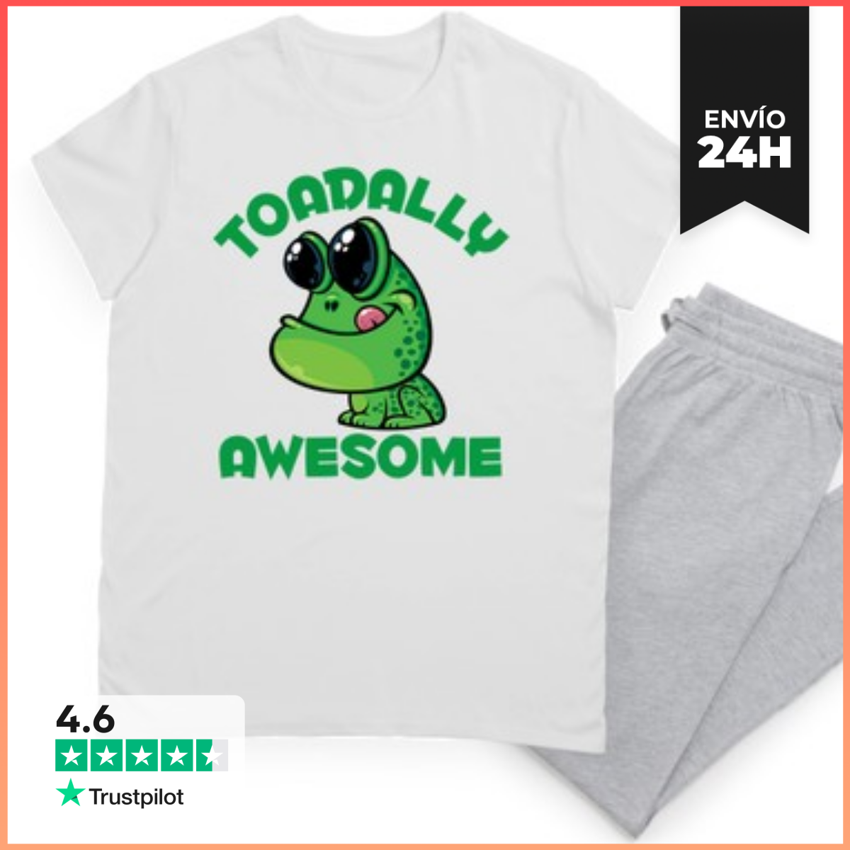 Pijama Sapo de dibujos animados feliz increíbl laTostadora