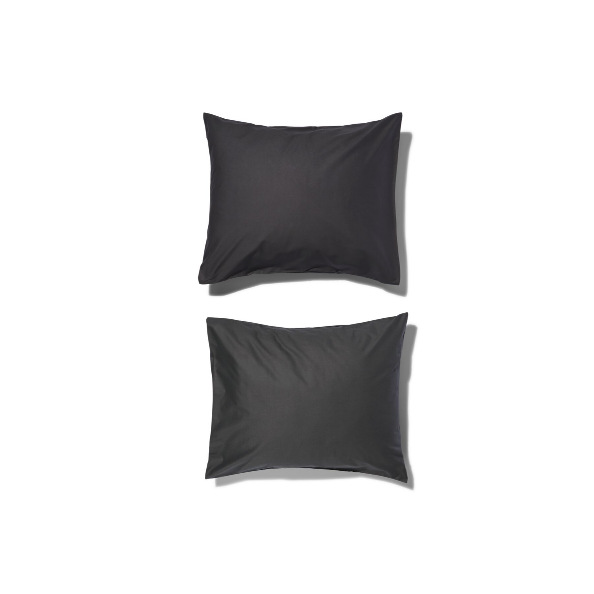 HEMA HEMA Kussenslopen 60x70cm Zacht Katoen Donkergrijs (donkergrijs)