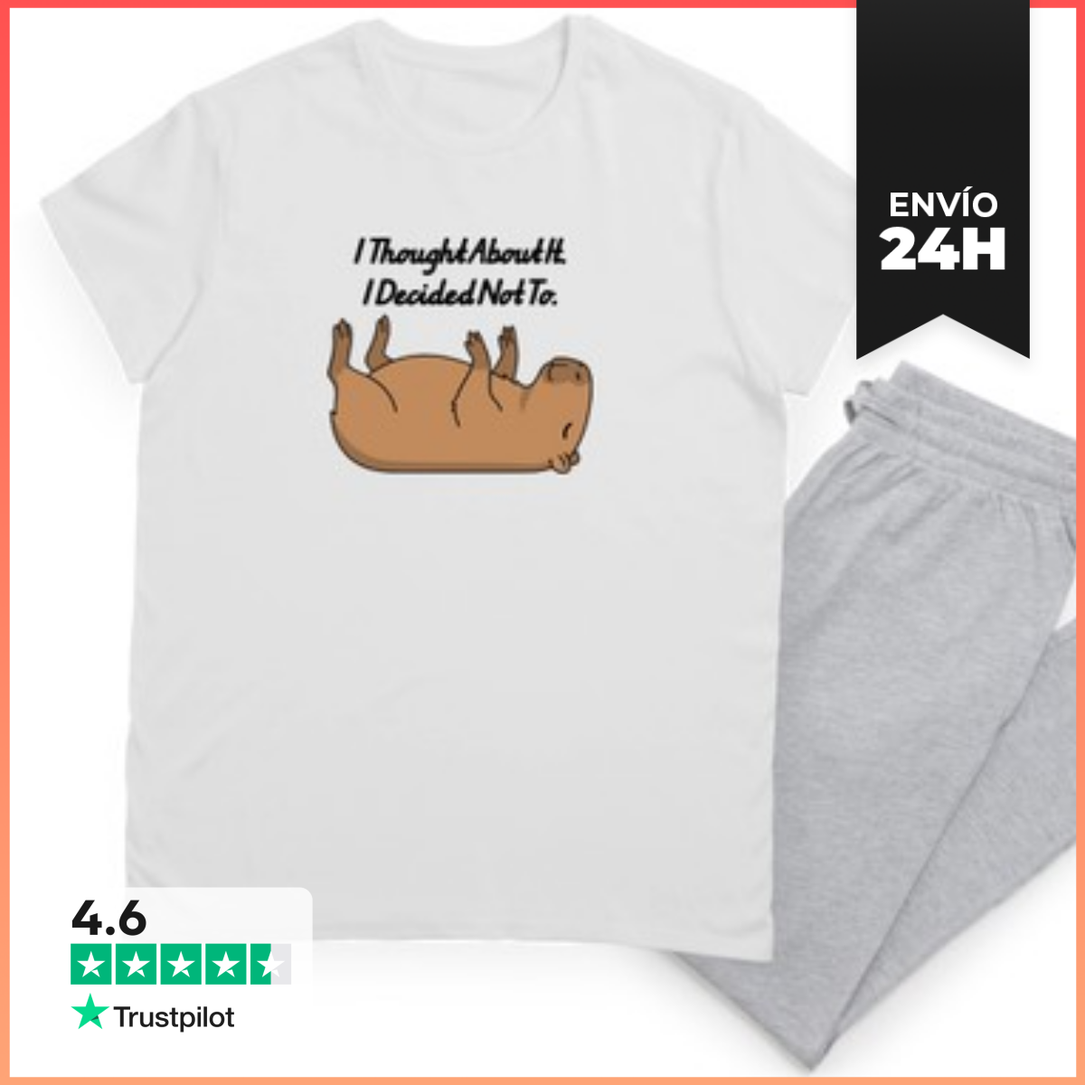 Pijama Capibara Decidí No Hacerlo LaTostadora
