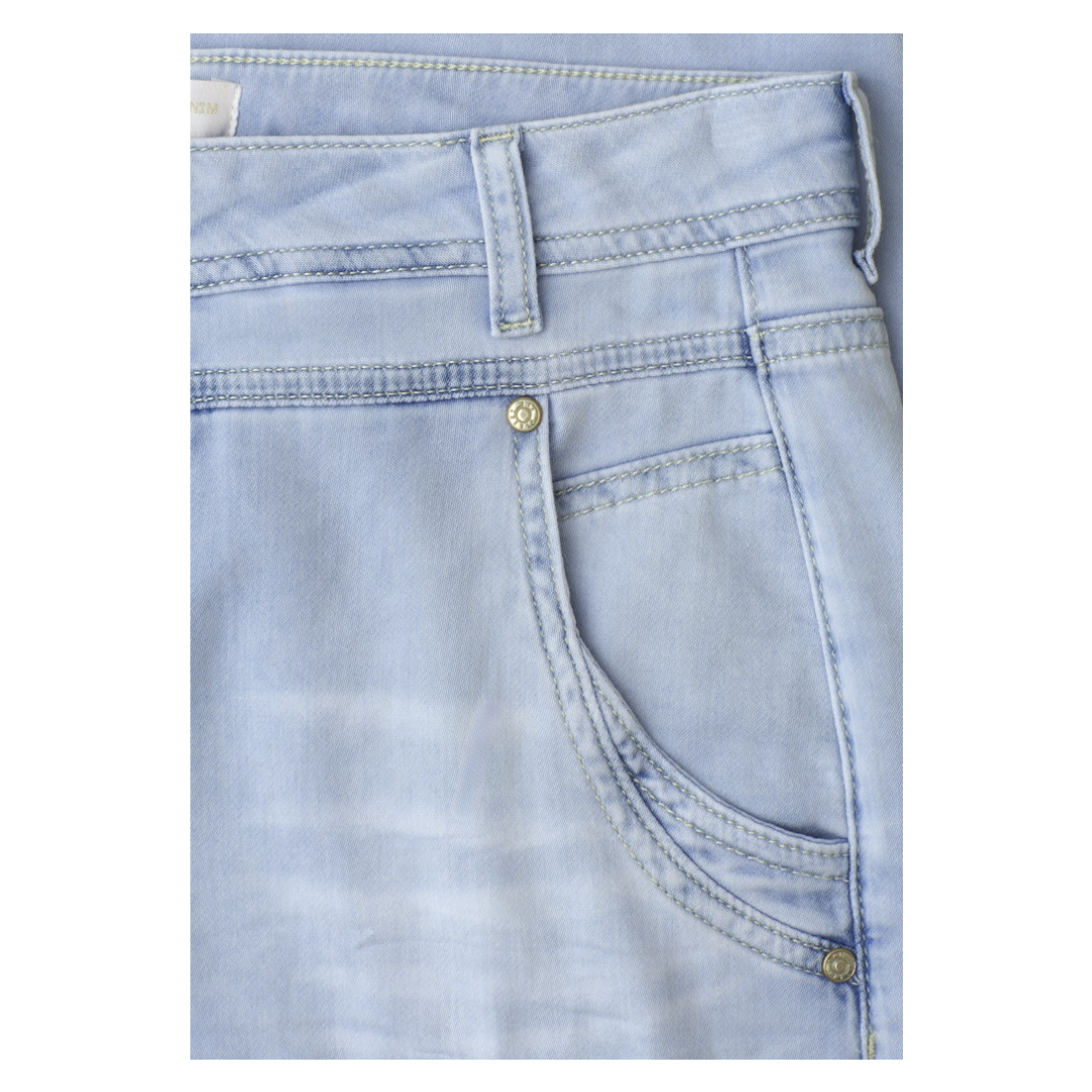 Street One High Waist Jeans Barrel Fit Ultra Bleached Wash