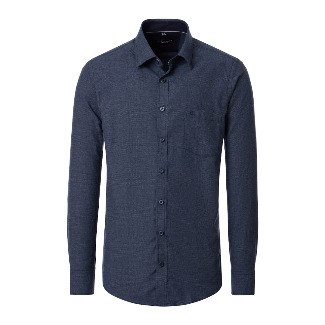 CASAMODA - Herren Langarmhemd - Blau - Größe: XXL - bei Tara-M