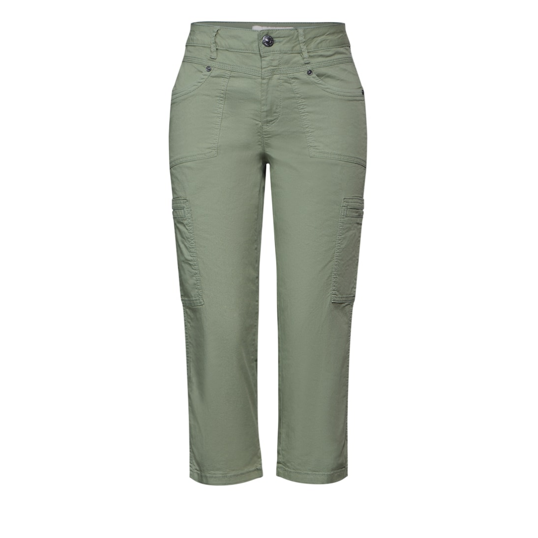 Street One - Damen Langshorts - Grün - Größe: 44-22 - bei Tara-M