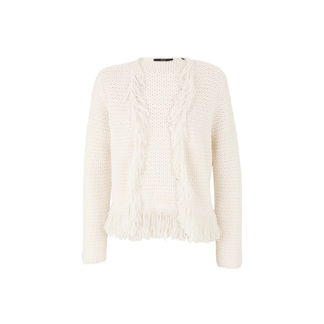 Zero - Damen Pullover - Weiß - Größe: 36 - bei Tara-M