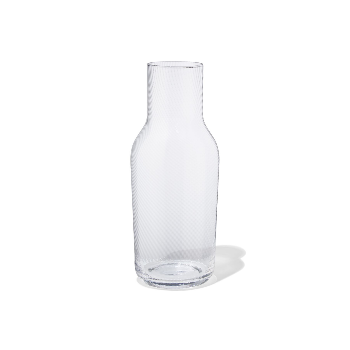 HEMA HEMA Karaf 1.2L Bergen Glas Twist Reliëf (transparant)