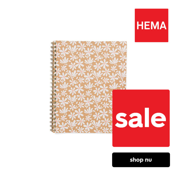 HEMA Collegeblok 10-in-1 A4 bloemen