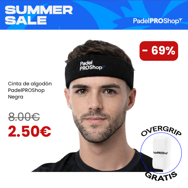 Padelproshop Nastro di cotone PadelPROShop Nero