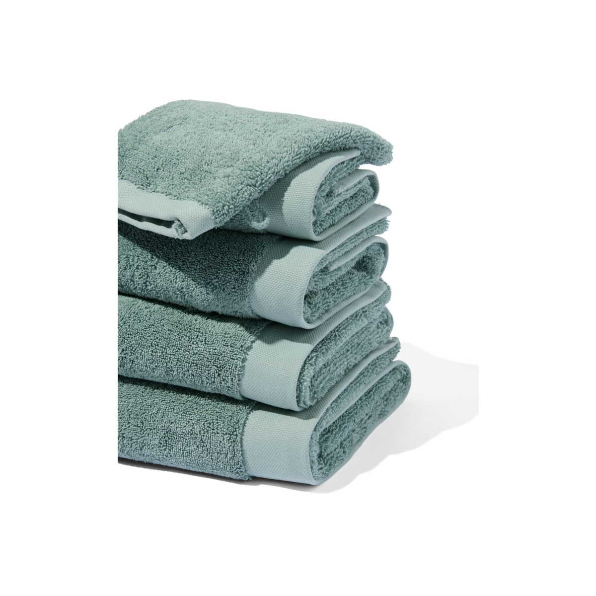 HEMA Handdoeken - hotel extra zacht zeegroen (zeegroen)