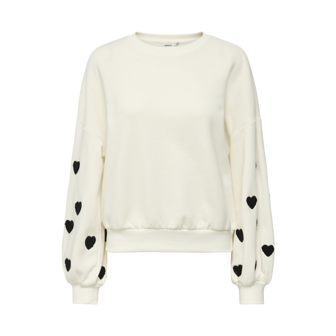 Only - Damen Sweatshirt - Weiß - Größe: S - bei Tara-M