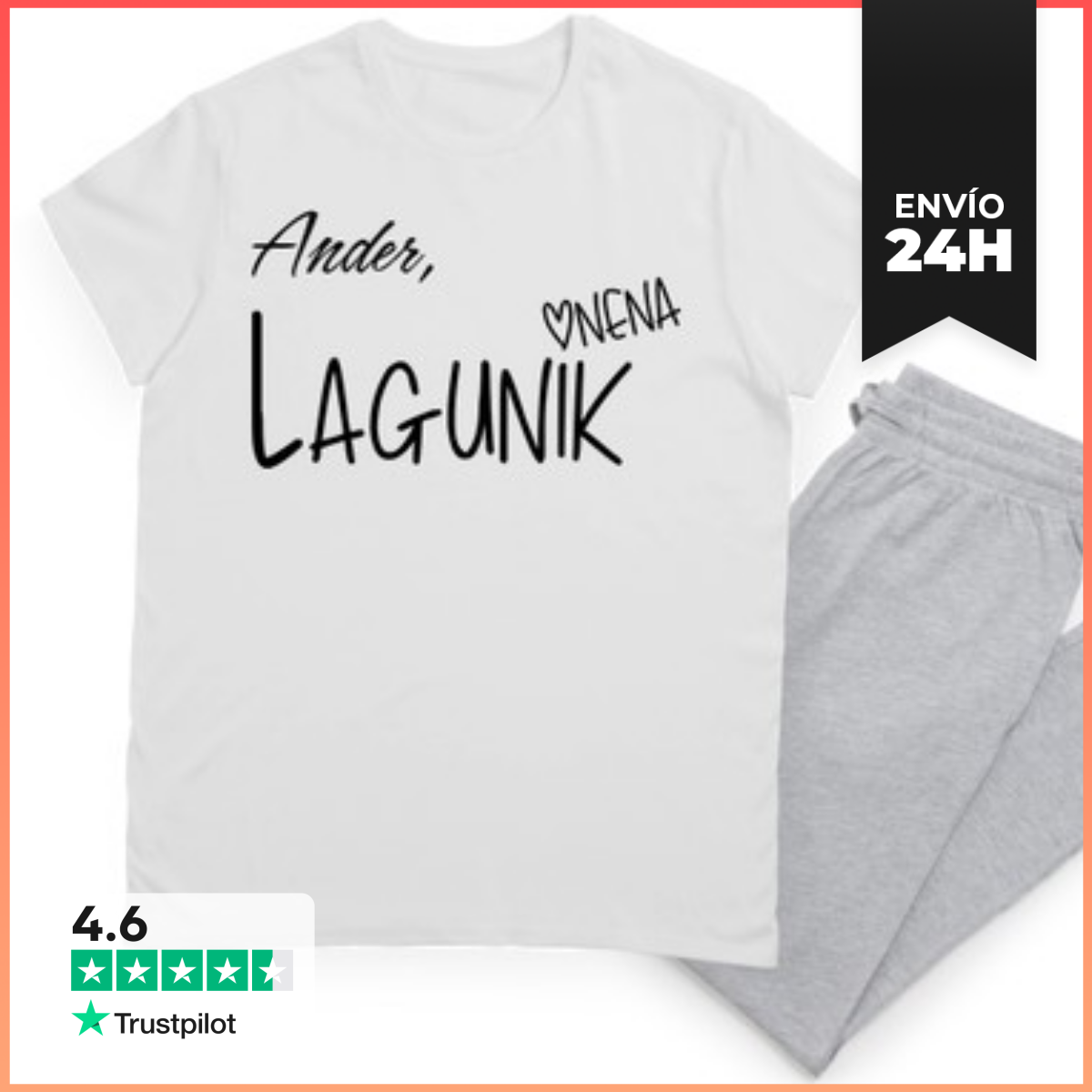 Pijama Lagunik Onena. Beltza LaTostadora