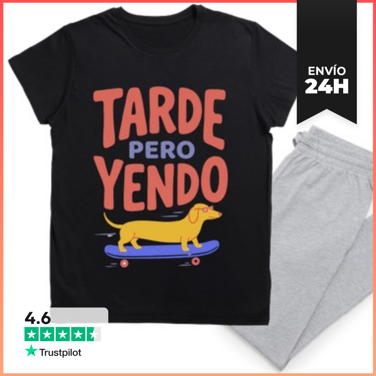 Pijama Tarde Pero Yendo - Pijama Regalo Divertido Para Gente