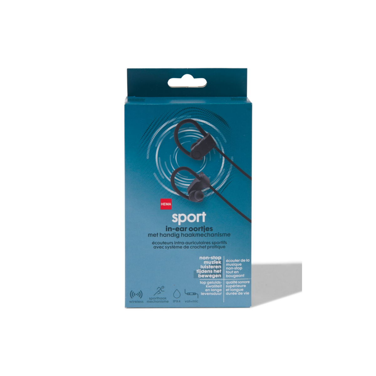 HEMA Draadloze oortelefoon in-ear sport zwart
