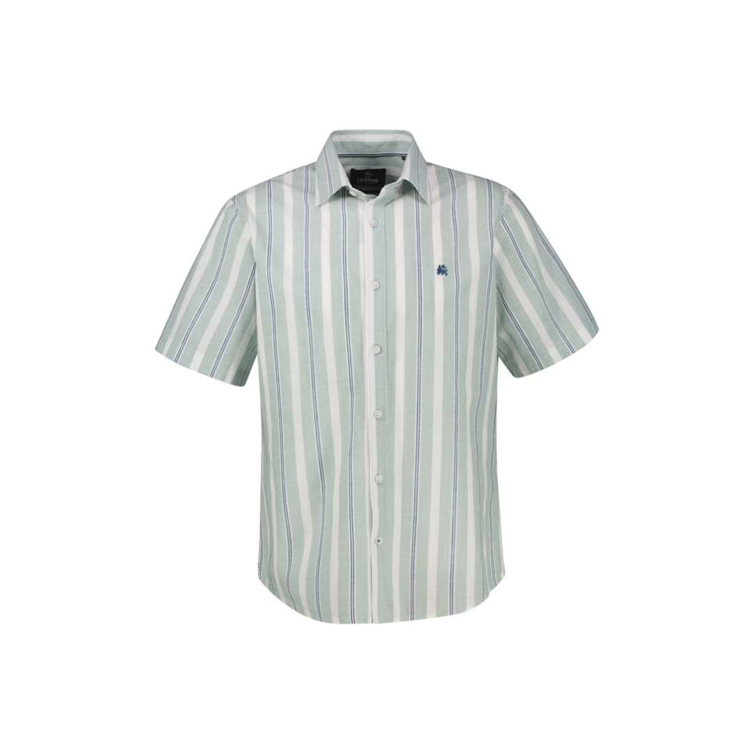 Lerros - Herren Kurzarmhemd - bay green - Größe: M - bei Tara-M