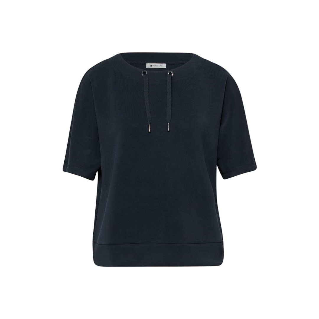 Street One - Damen T-Shirt - shadowed navy - Größe: 44 - bei Tara-M