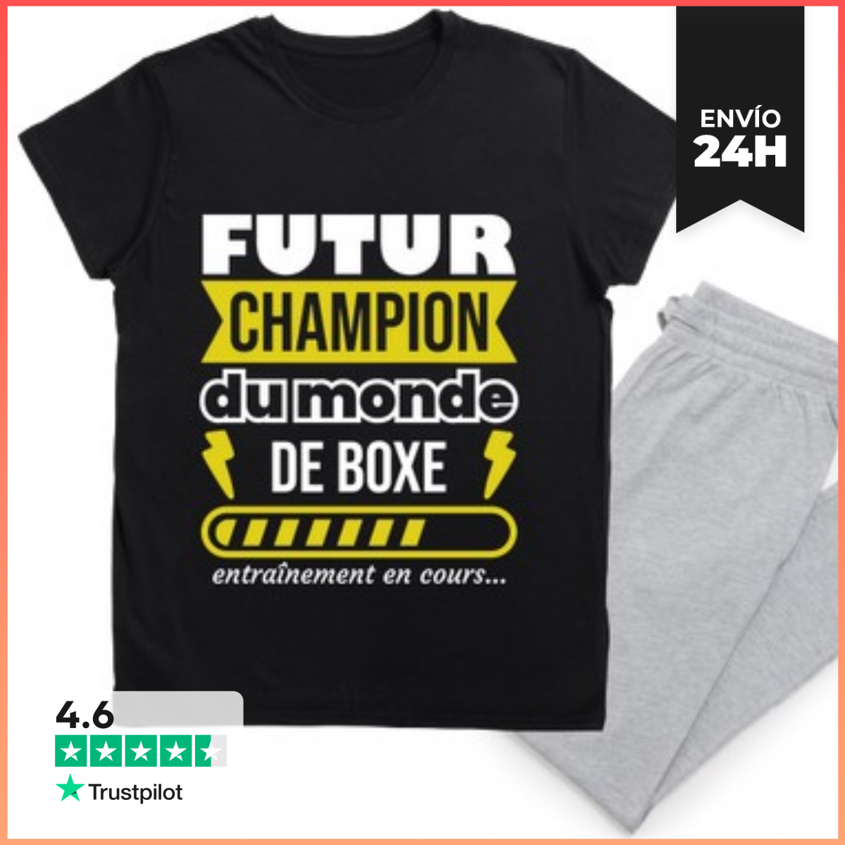 Pijama futuro campeón de boxeo boxeador laTostadora