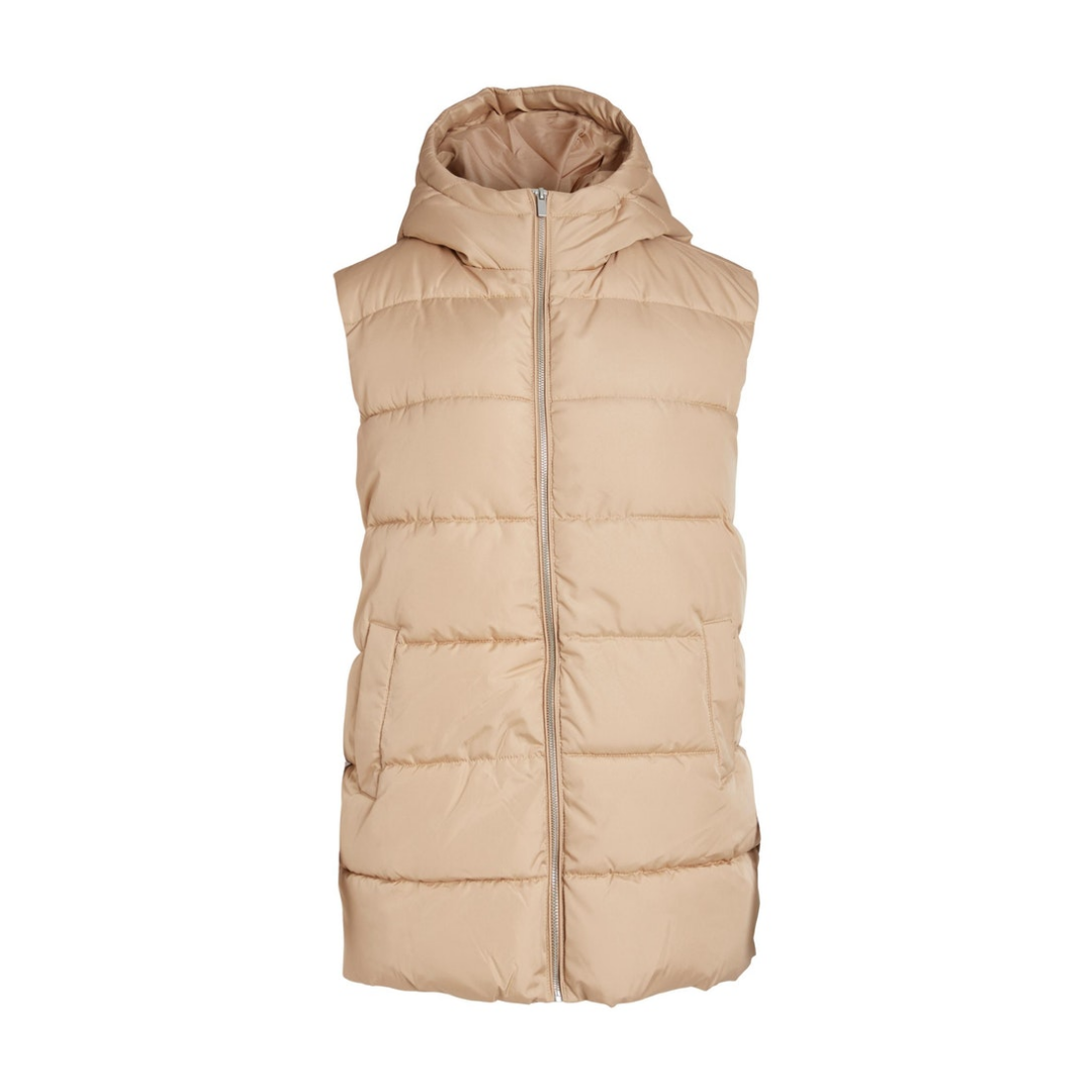 Vila - Damen Weste - Beige - Größe: 38 - bei Tara-M