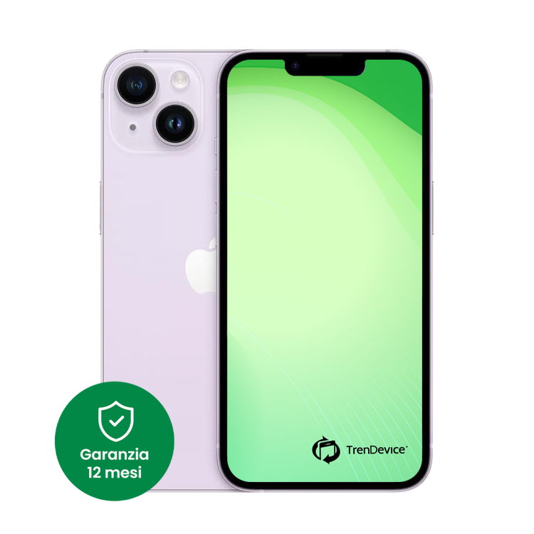 iPhone 14 Plus 128 GB Viola Sim Card (include slot sim) C Ricondizionato