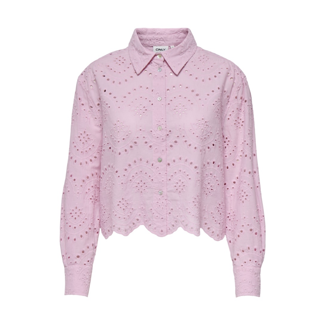 Only - Damen Langarmbluse - Rosa - Größe: XS - bei Tara-M