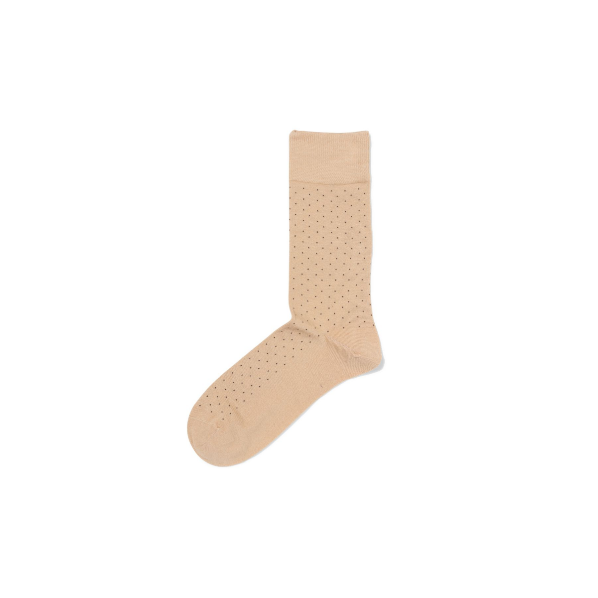 HEMA HEMA Herensokken Rib Stippen Beige (beige)