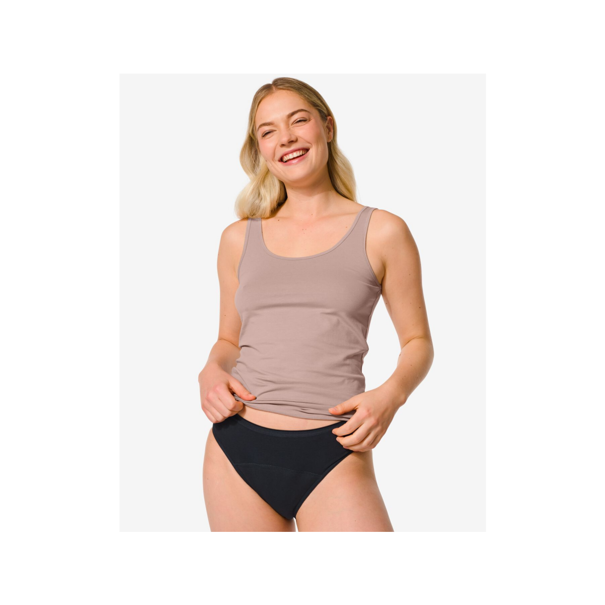 HEMA Menstruatieslip katoen hoge absorptie zwart (zwart)