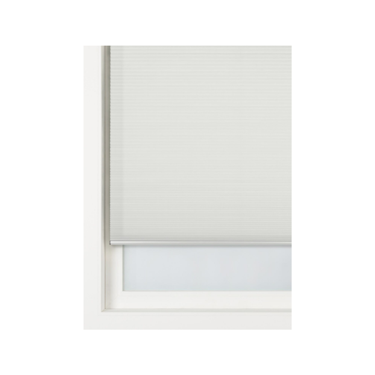 HEMA Plisse dubbel lichtdoorlatend witte achterzijde wit (wit)