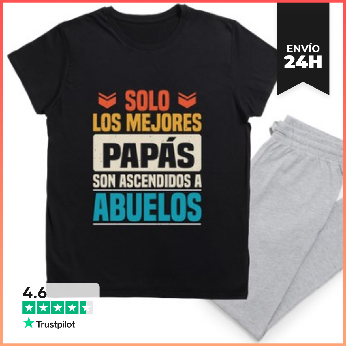 Pijama Los Mejores Papas Dia Del Padre laTostadora
