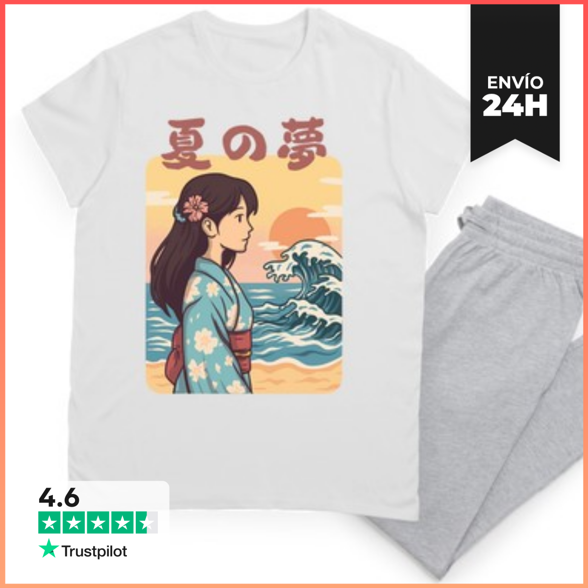 Pijama Sueño de verano japonés vintage laTostadora