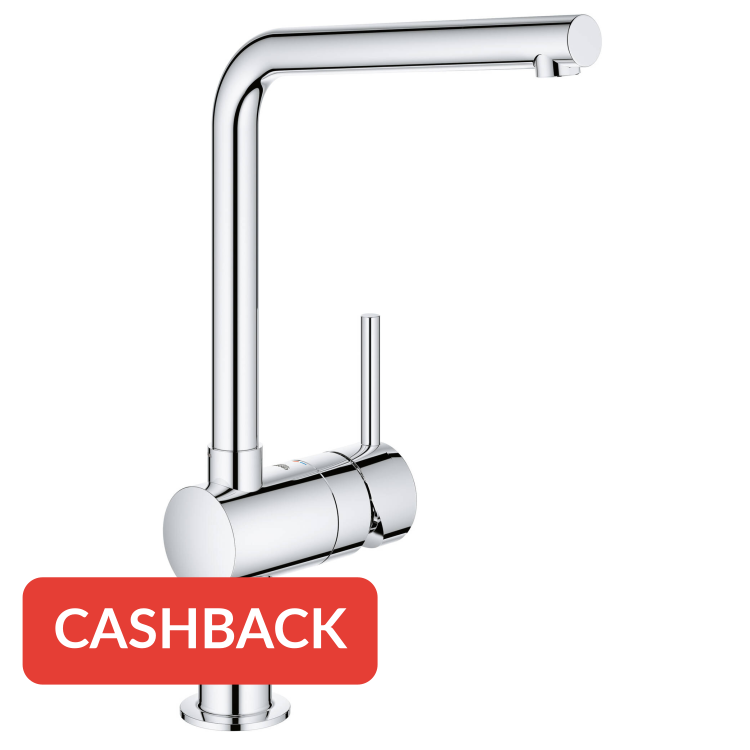 Grohe Minta keukenkraan met L-uitloop chroom