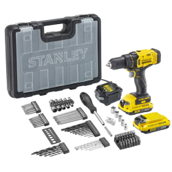 Stanley Fatmax SFMCB121D1 QW Charger V20 Li-Ion, 18V, 2A and V20 Lithium Ion Adapter for Stanley Fatmax 18V Tools and 1 V20 Li-ion Battery 18V 2Ah