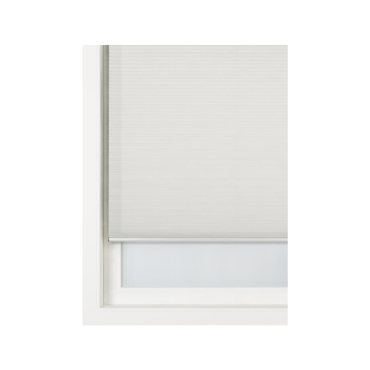 HEMA Plisse dubbel lichtdoorlatend witte achterzijde blauw (blauw)