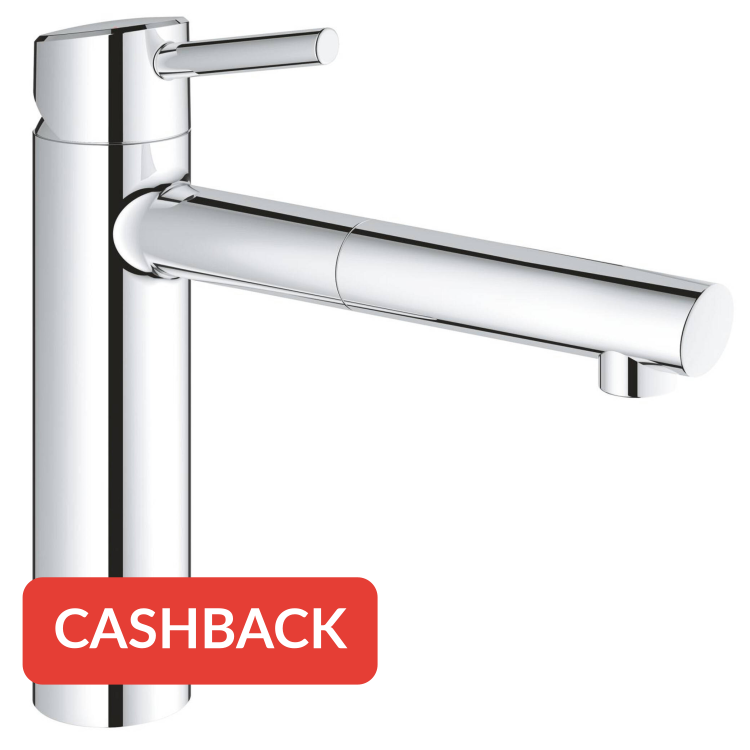 Grohe Concetto keukenkraan met uittrekbare kraanuitloop chroom