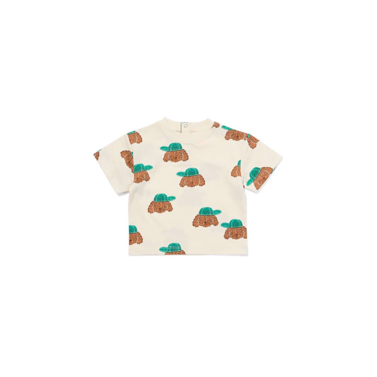 HEMA Baby T-shirt jersey honden gebroken wit