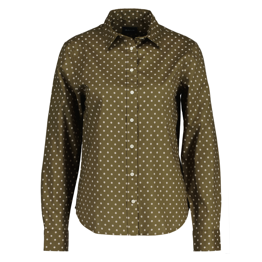 Gant - Damen Langarmbluse - Grün - Größe: 42 - bei Tara-M