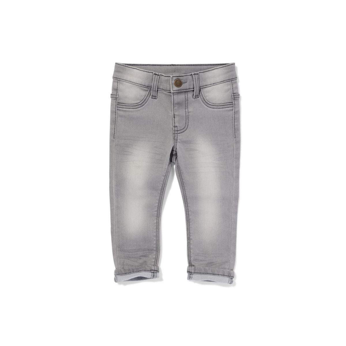 HEMA HEMA Baby Jogdenim Grijs (grijs)