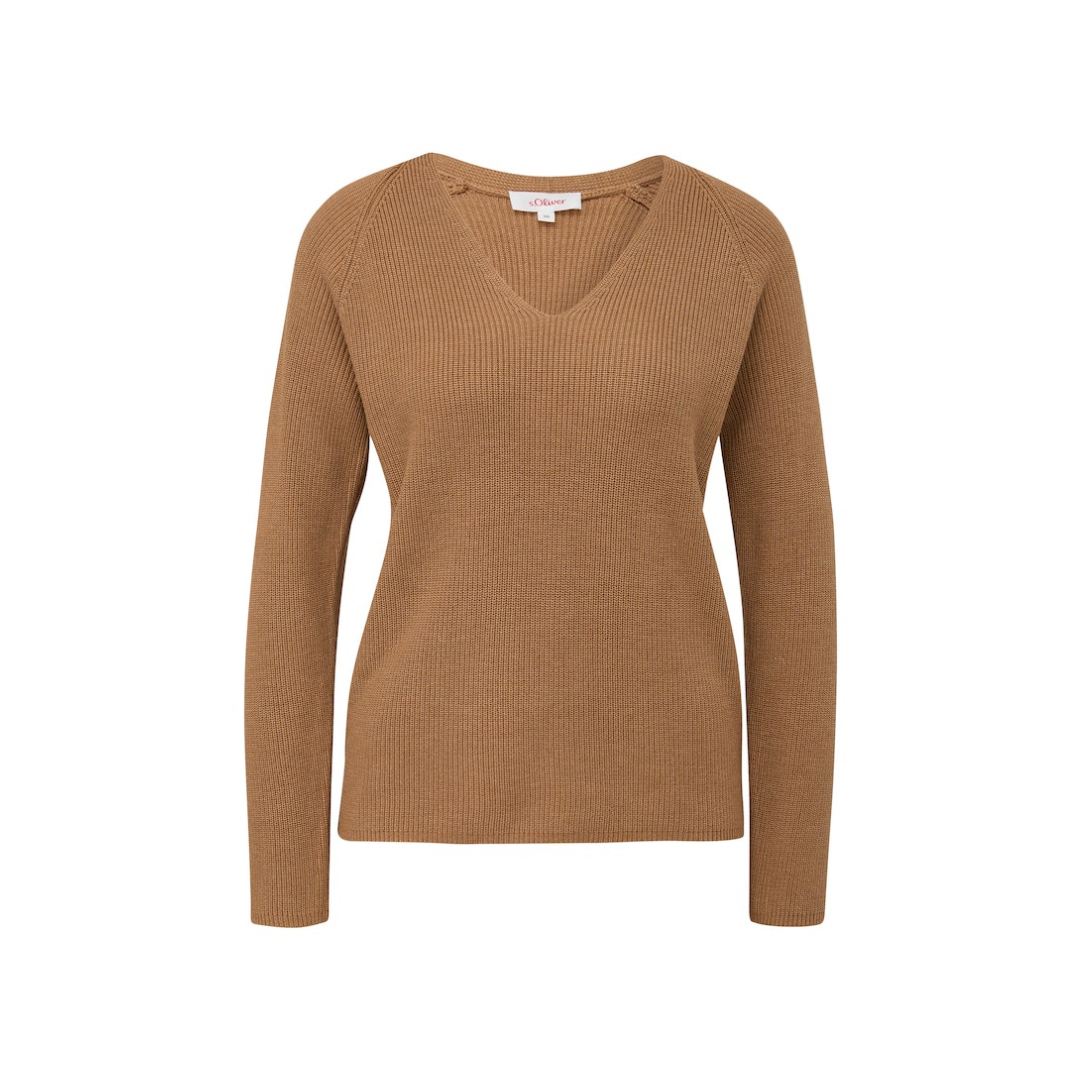 s.Oliver - Damen Pullover - Braun - Größe: 36 - bei Tara-M