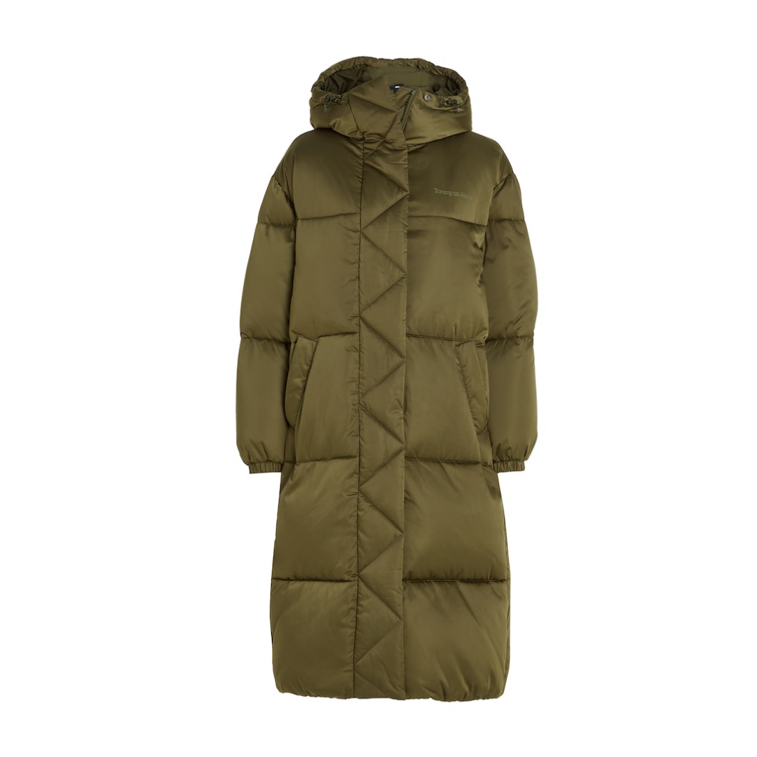 Tommy Jeans - Damen Mantel - Grün - Größe: S - bei Tara-M