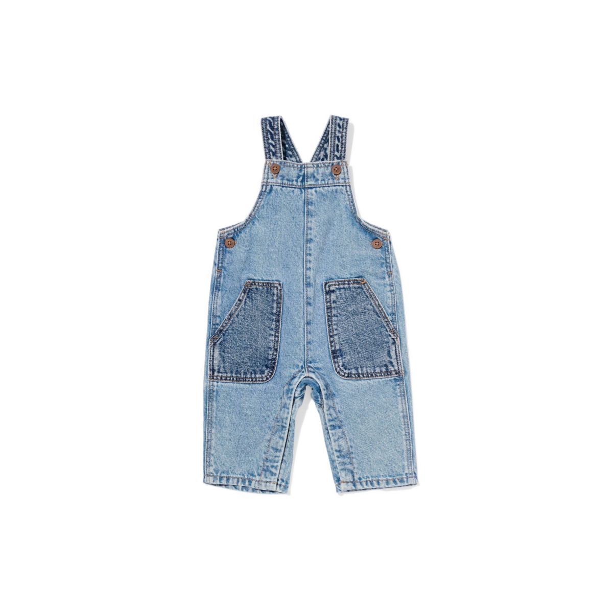 HEMA Babytuinbroek denim denim (denim)