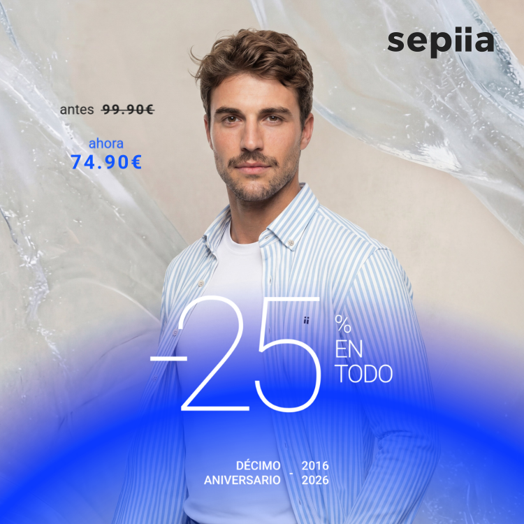 Camisa casual hombre estampado rayas regular Ice