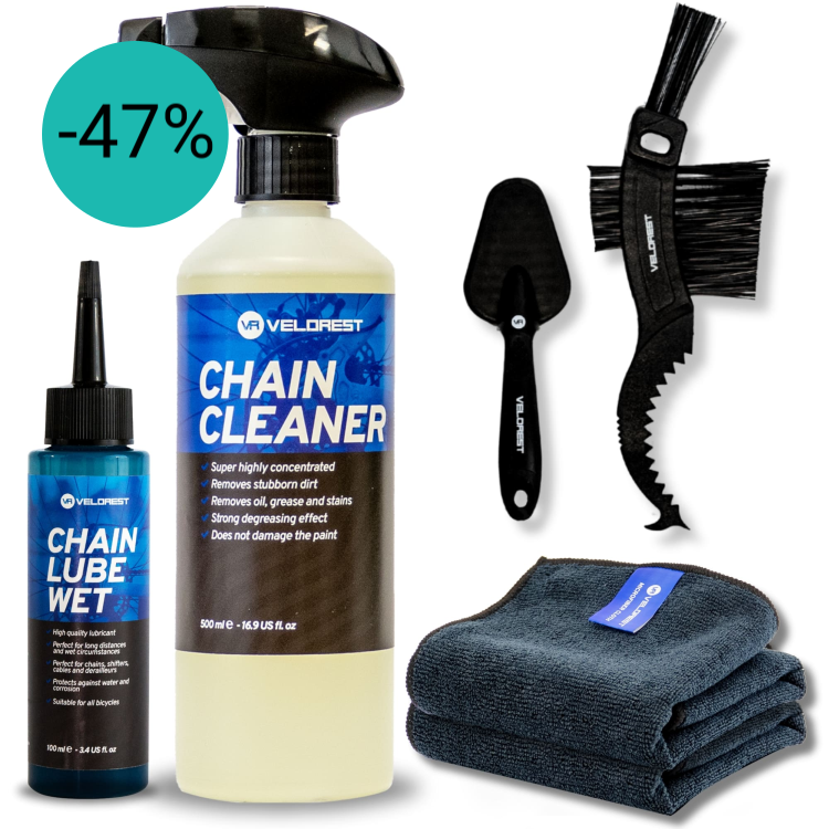 Velorest Chain Care Bundle / kettingreiniger pakket racefiets & MTB | Dutch Performance Products