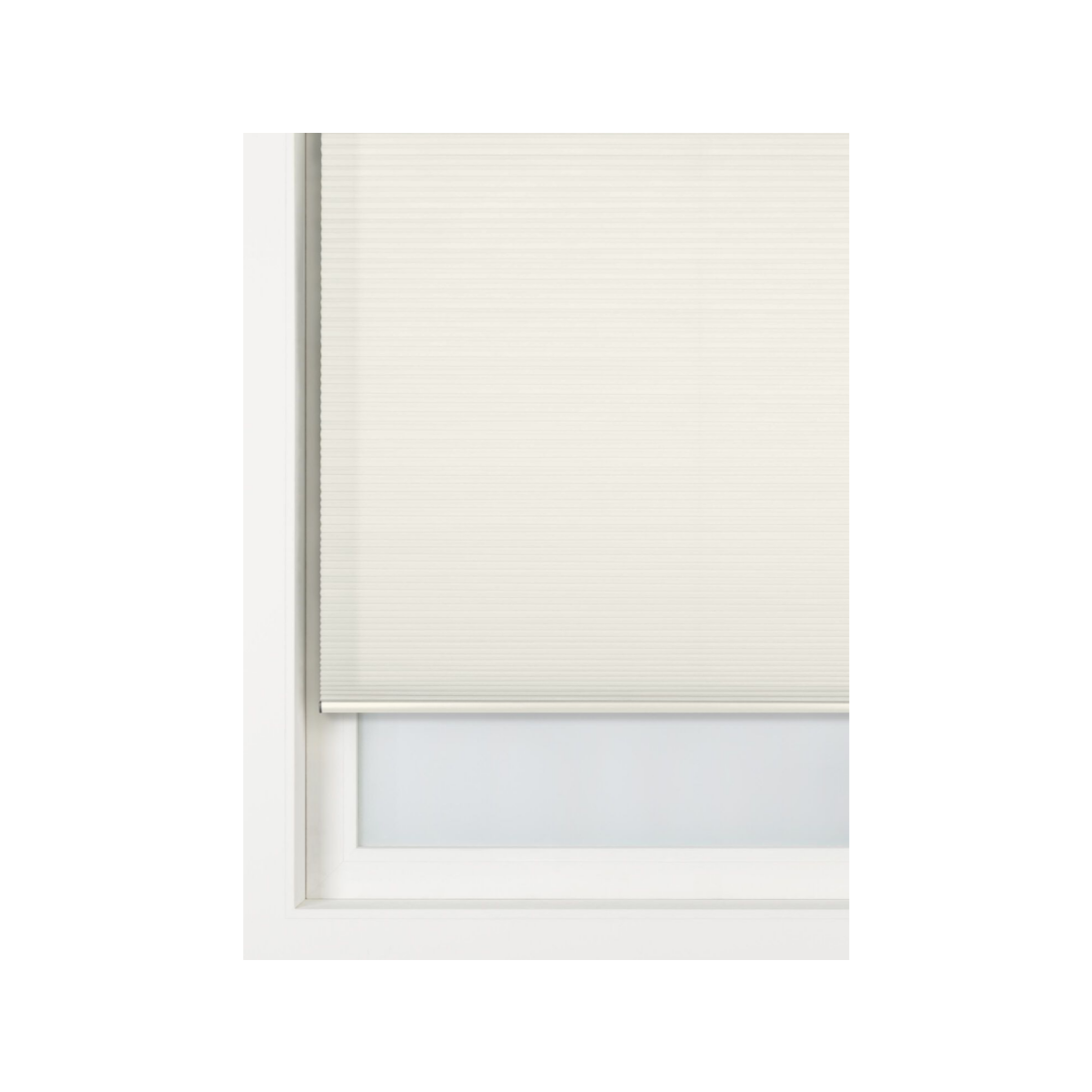 HEMA HEMA Plisse Dubbel Verduisterend Witte Achterzijde Ivoor (ivoor)