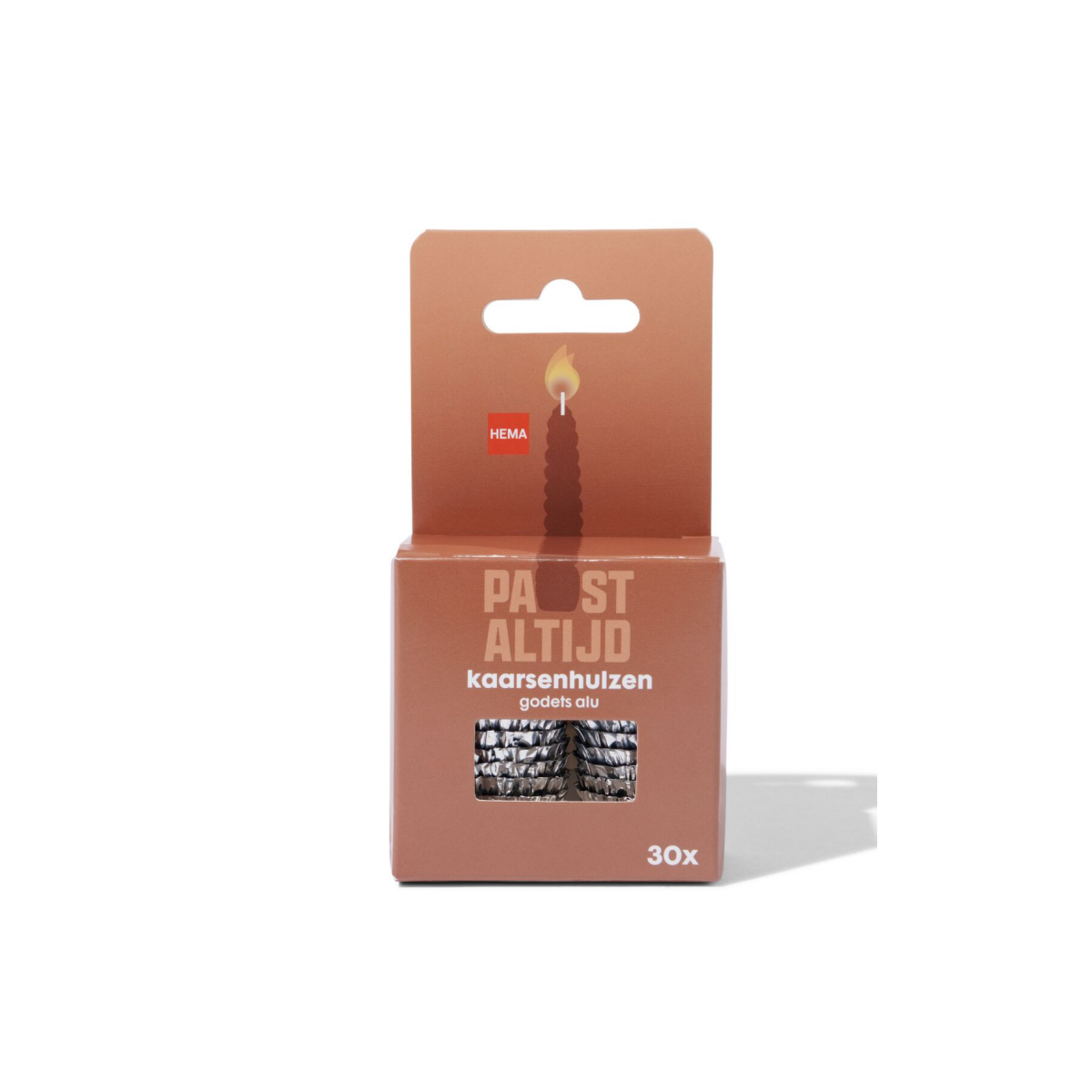 HEMA HEMA Kaarsenhulzen - Zilver - 30 Stuks (zilver)