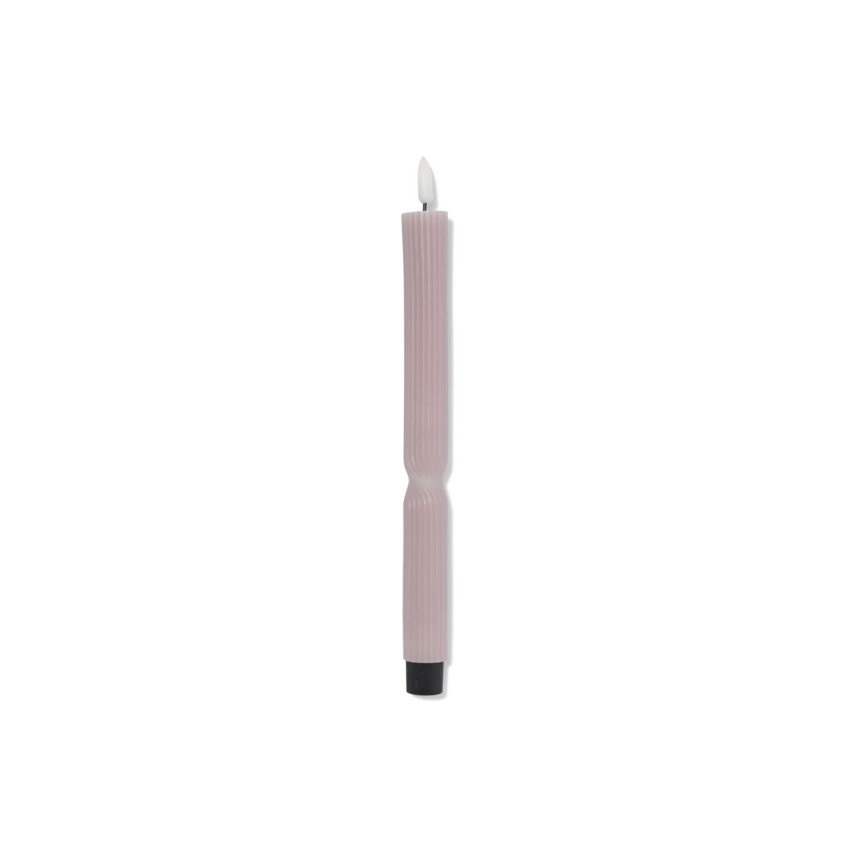 HEMA HEMA Led-dinerkaars ⌀2.3x29cm Ribbel Strepen Naturel (naturel)