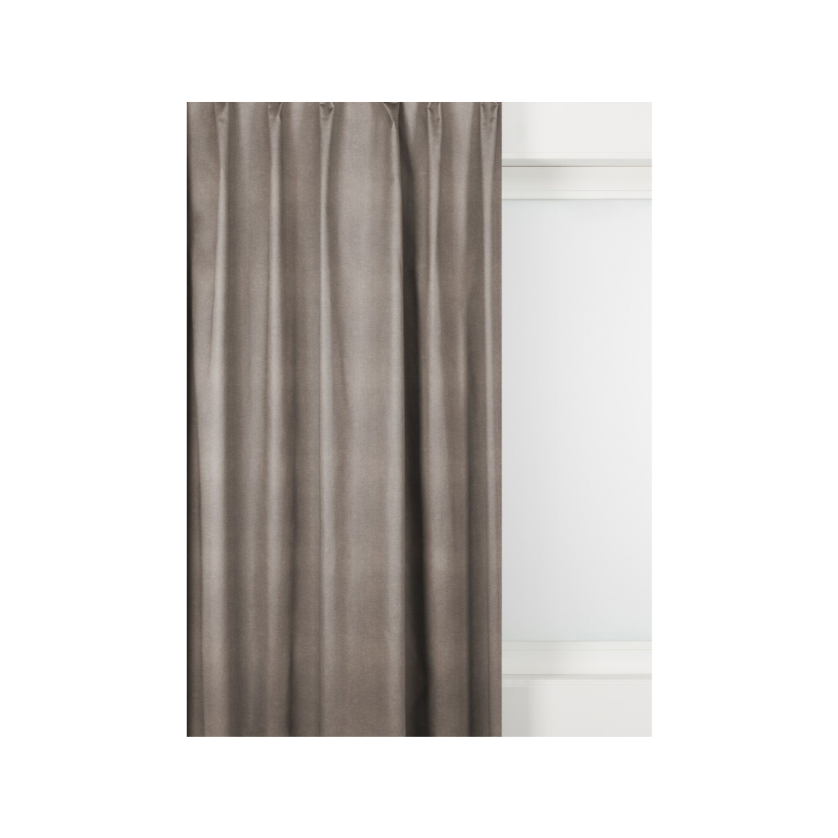 HEMA HEMA Gordijnstof Velours Lichtgrijs (lichtgrijs)