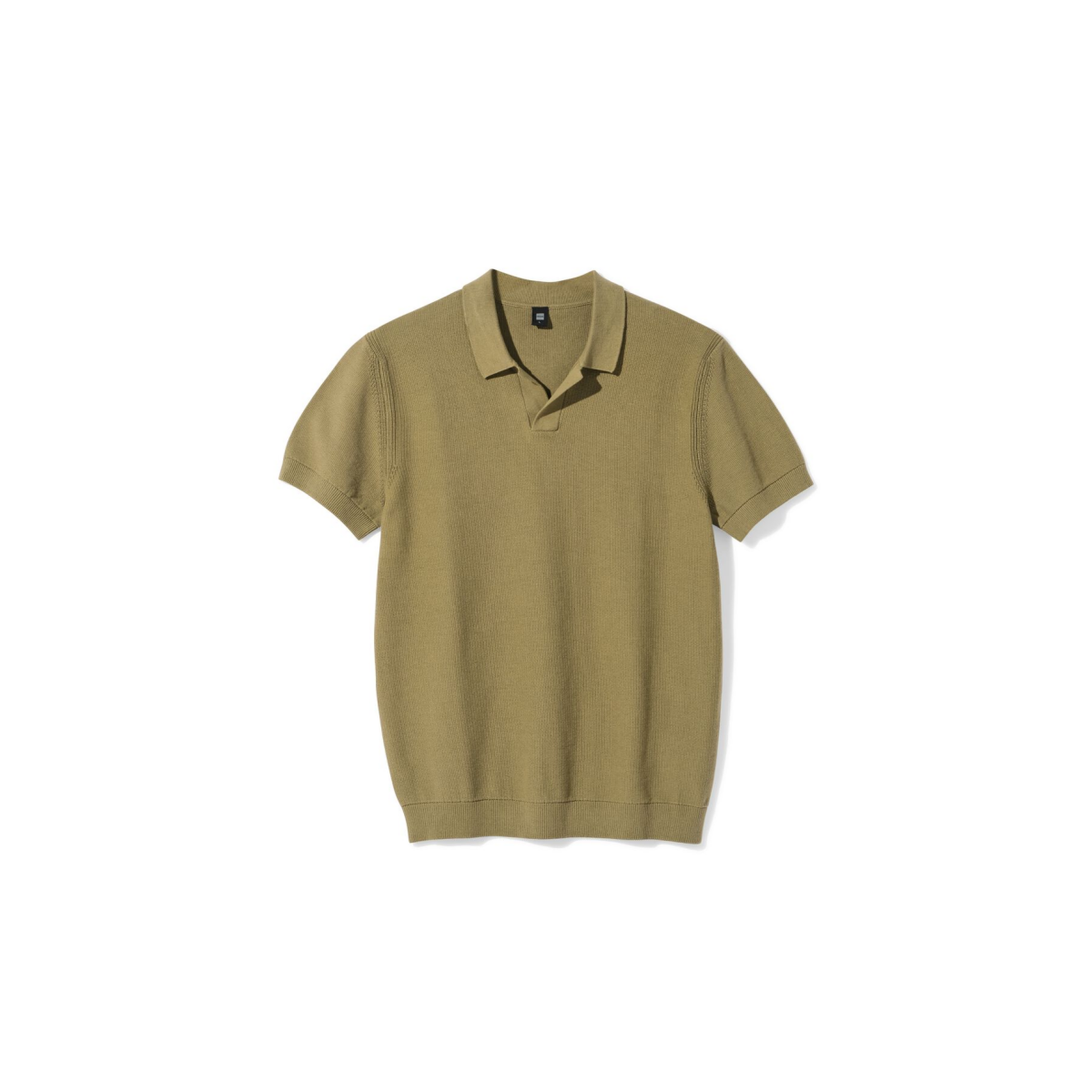 HEMA HEMA Herenpolo Kris Structuur Middengroen (middengroen)