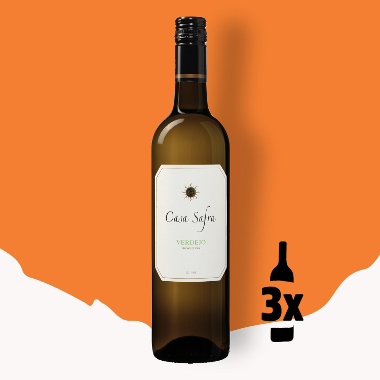 3 flessen Casa Safra Verdejo Probeerpakket 2024