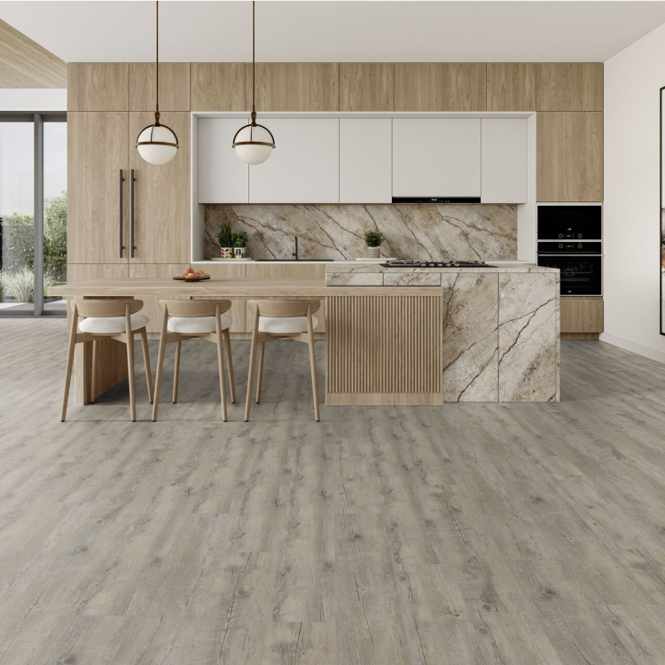 Lame de sol PVC effet bois clipsable pecan Gerflor - 125 cm x 22.9 cm x 0.57 cm