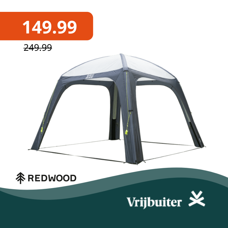 Vrijbuiter Redwood Dome Air (excl. Zijwanden) aanbieding