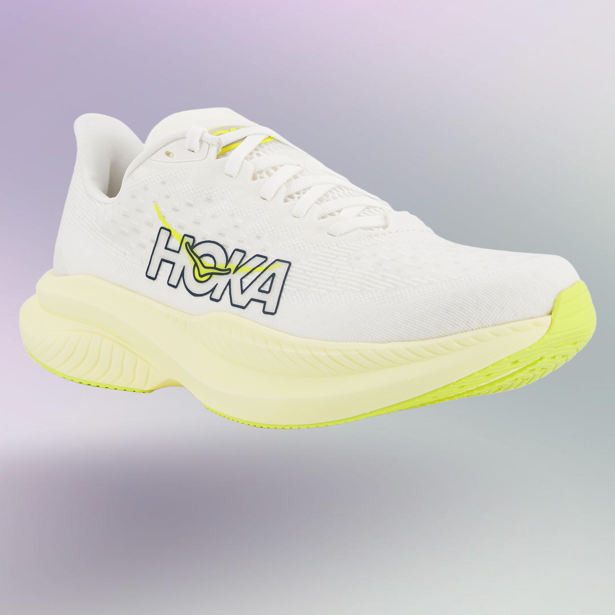 Chaussure Running Hoka One One Mach 6 Neon Pack - Blanc - pour Femme - taille 36