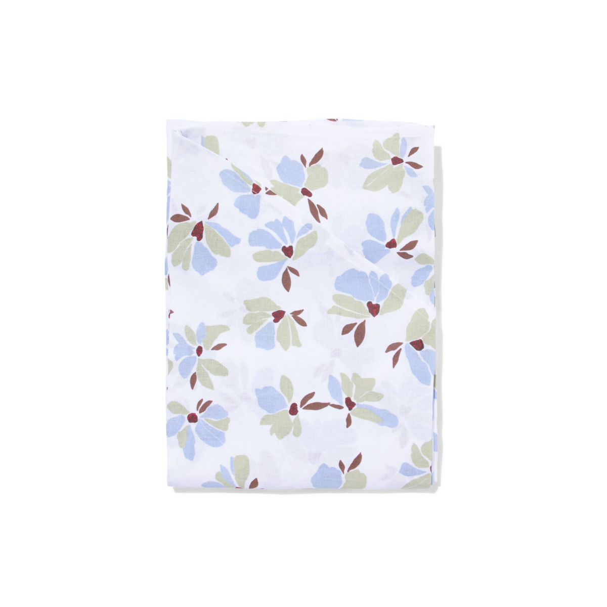 HEMA HEMA Tafelkleed ⌀180cm Katoen Bloemen Groen-blauw (multicolor)