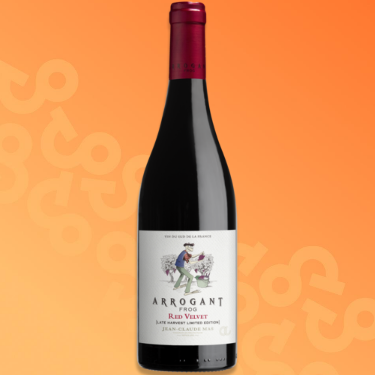 Bottle of Arrogant Frog Red Velvet Late Harvest red wine 75 cl