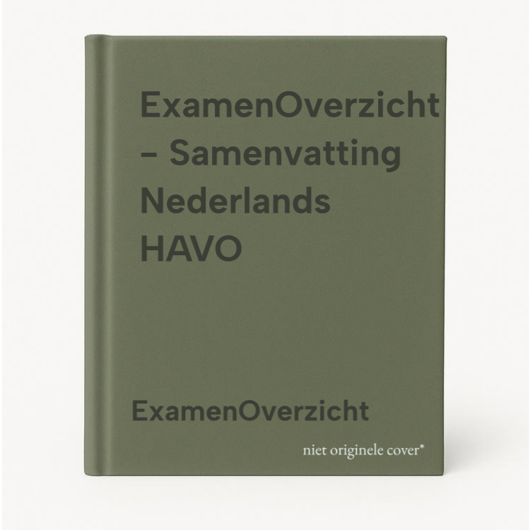 ExamenOverzicht - Samenvatting Nederlands Havo